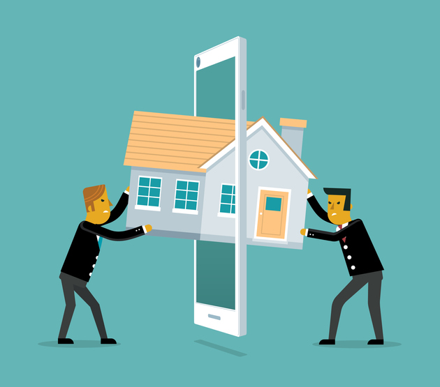 Smartphone application for online searching, buying, selling and booking real estate